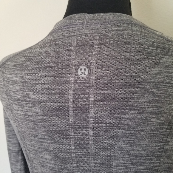 Lululemon Swiftly tech hip length running training shirt gray 8 - Picture 5 of 8